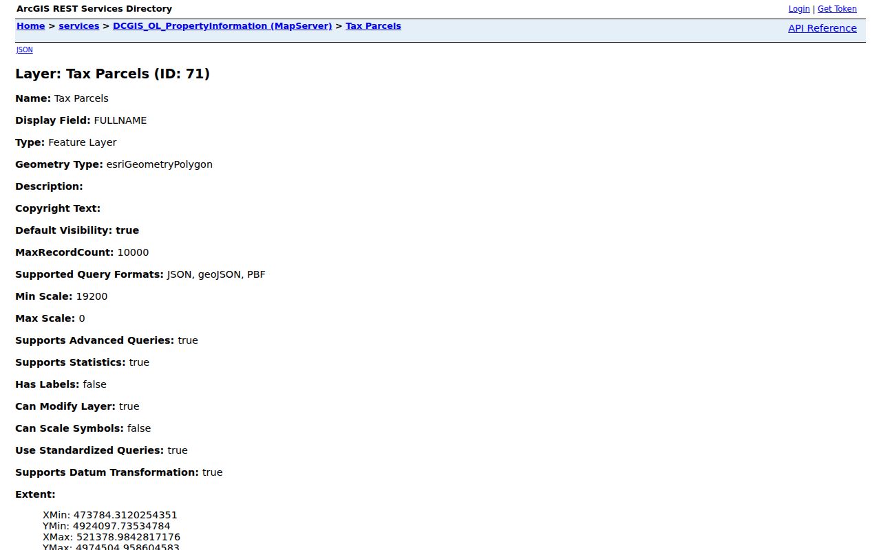 Apple Valley street directory source showing Dakota County tax parcel GIS fields