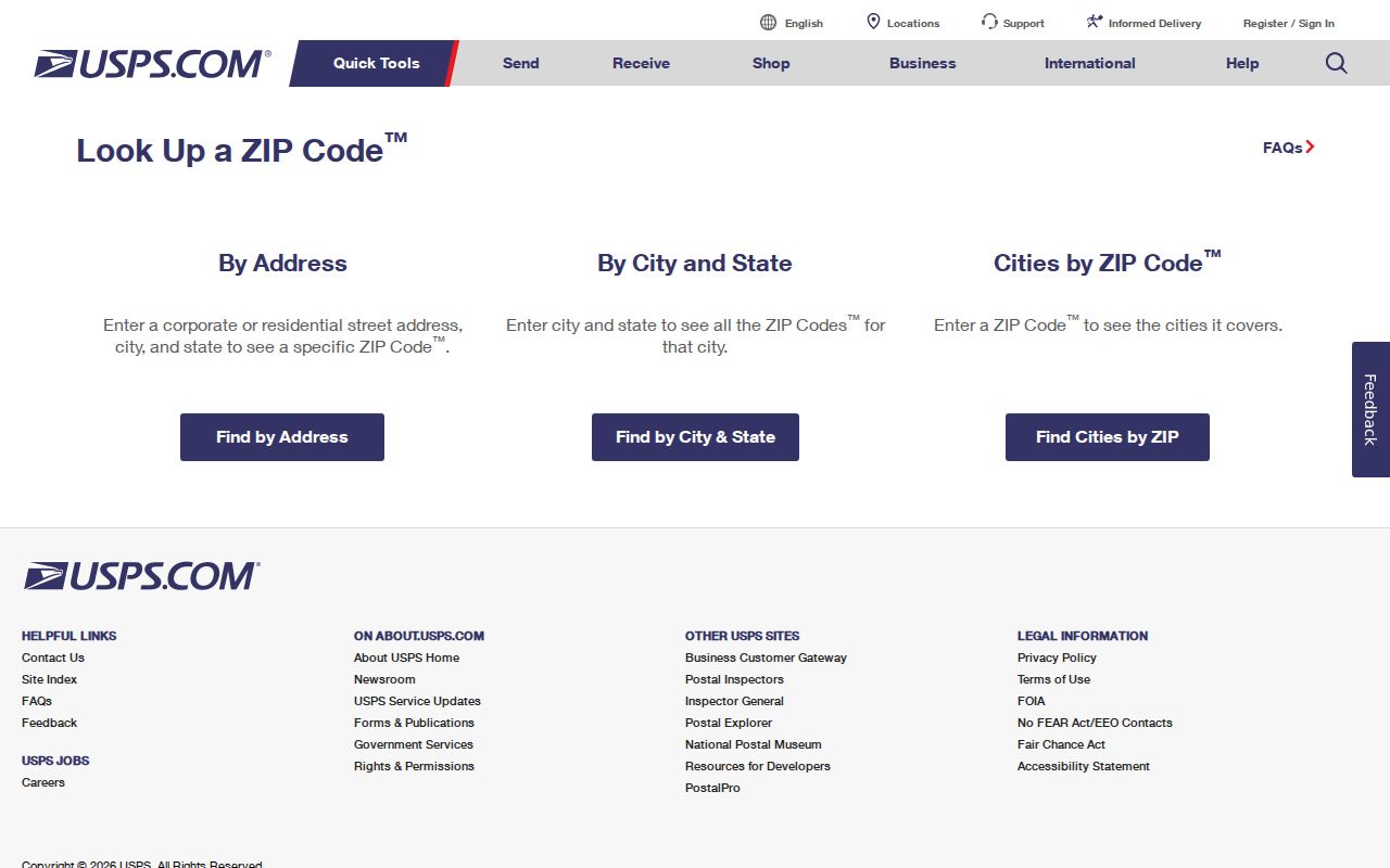 Apple Valley ZIP code directory USPS lookup fields